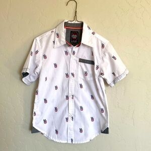 Peace American flag shirt